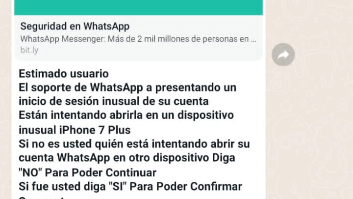 En Málaga están hackeando el whatsapp vea cómo ¡pilas!