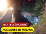 Microsueño generó accidente en la vía Málaga Curos